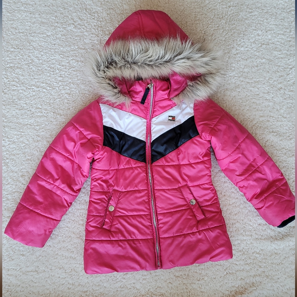 Tommy Hilfiger Girls Puffer Jacket Size 5